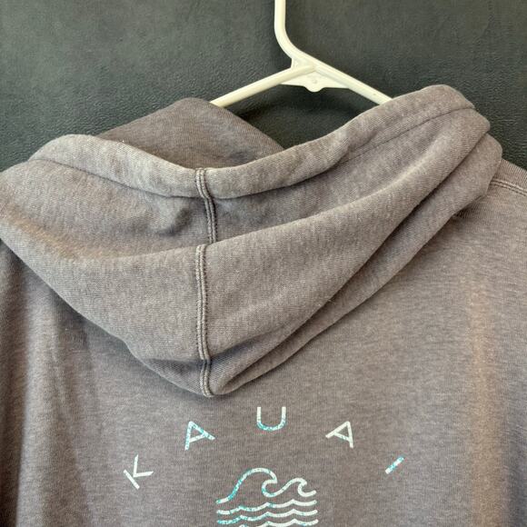 Techstyles Kauai Hawaii Hike Hoodie XL NWT Weathered Gray Hike Outdoors Cozy - Picture 9 of 10